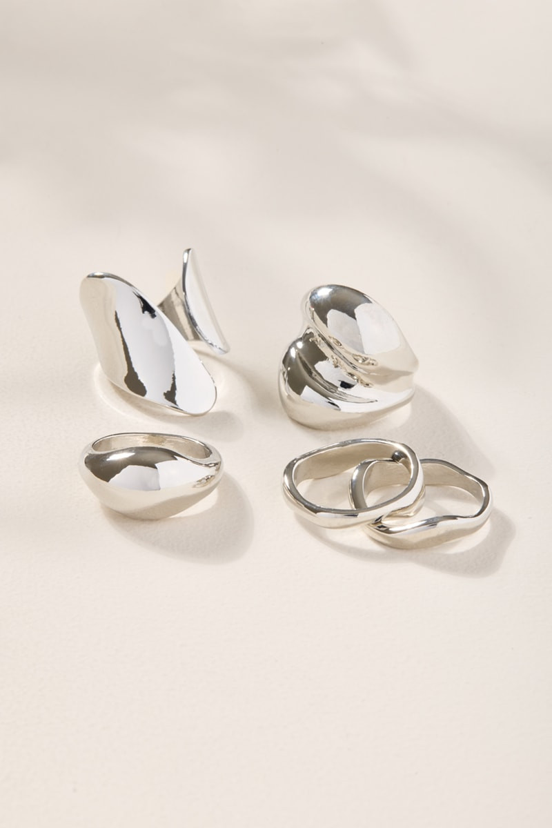 Michelle Gold Ring Set | Francesca's