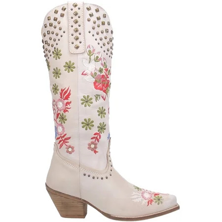 Dingo Womens Poppy Floral Snip Toe Cowboy Tall Boots | Walmart (US)