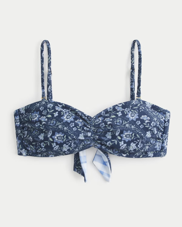 Women's Reversible Cinched Bandeau Bikini Top | Women's Swimwear | HollisterCo.com | Hollister (US)