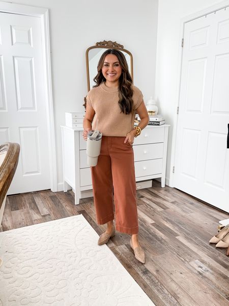 Camel sweater size xxs petite TTS
Crop Twill pants size small petite  - 10% off and free shipping with code HONEYSWEETXSPANX
Tan flats size 5 TTS






Teacher outfit
Teacher outfits
Office casul
Business casual 
Back to school
Work outfit


#LTKworkwear #LTKBacktoSchool #LTKsalealert
