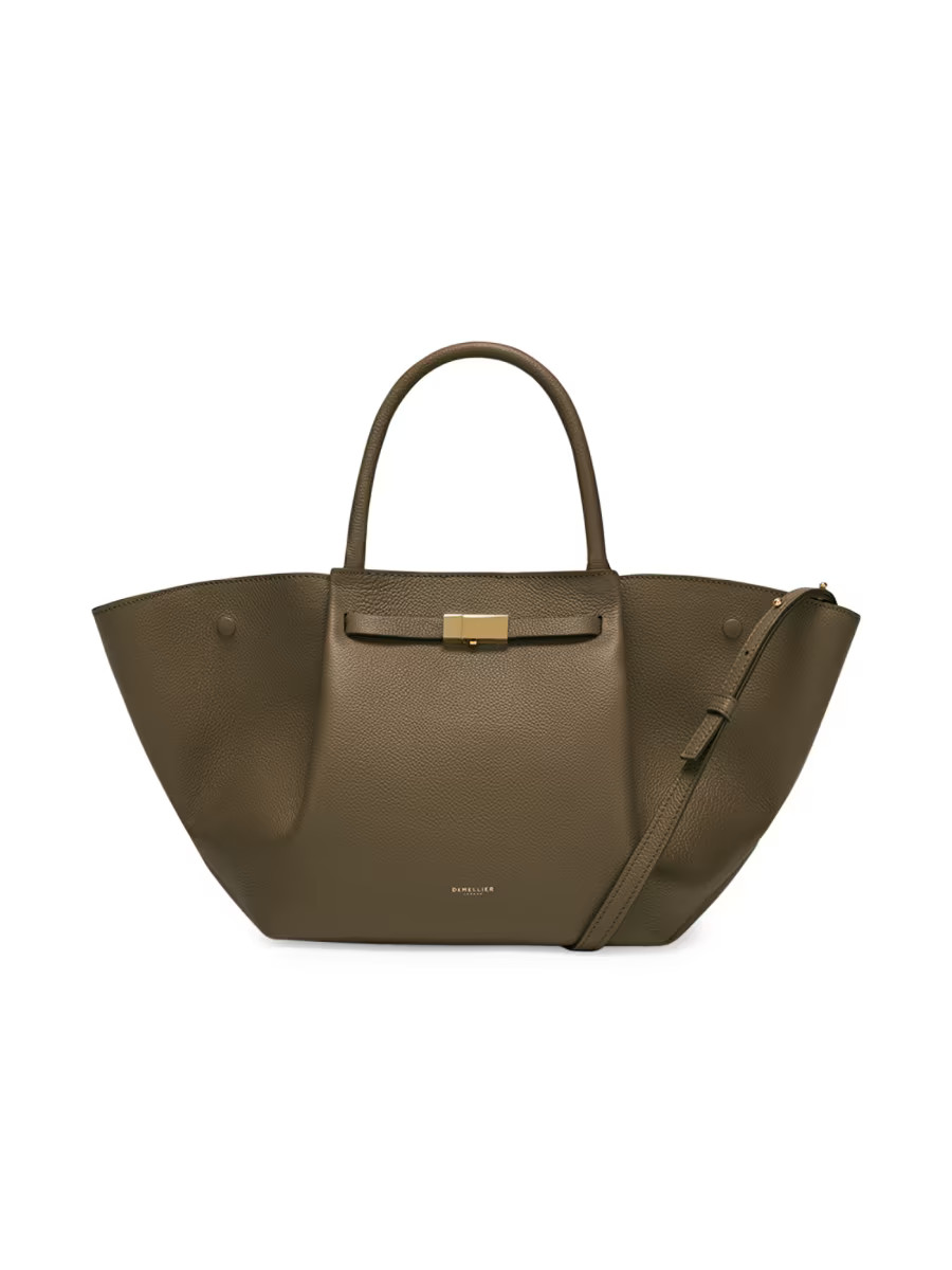 Midi New York Leather Tote Bag | Saks Fifth Avenue