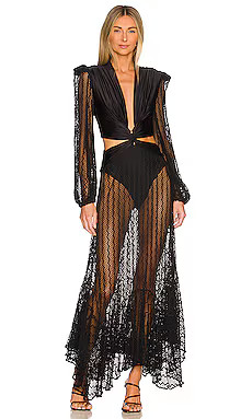 PatBO Plunge Netted Beach Dress in Black from Revolve.com | Revolve Clothing (Global)