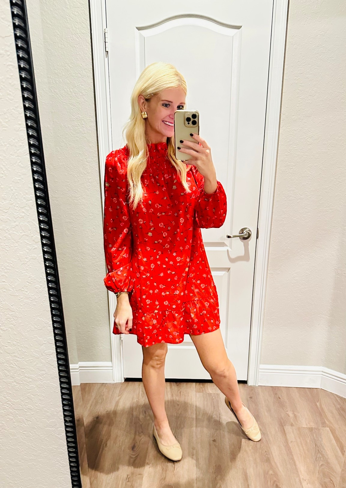 A super cute dress and comfy shoes for the holidays! Fits true to size ✨

#LTKFindsUnder50 #LTKHoliday #LTKootd