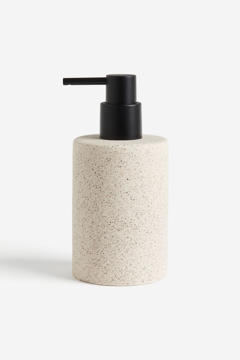Stoneware soap dispenser - Beige/Speckled - Home All | H&M GB | H&M (UK, MY, IN, SG, PH, TW, HK)