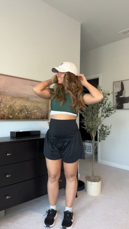 Amazon maternity athletic shorts!!! Wearing a size medium and love the flowy fit in the legs! Go with true size!

#LTKbump