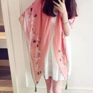 Bird Printed Scarf | YesStyle (US)