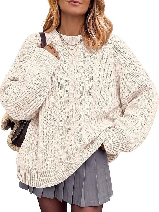 Old Money Aesthetic, Long Sleeve Outfits, 2026 Winter Fashion, Cozy Cute Chunky Tunic, Slouchy Fi... | Amazon (US)