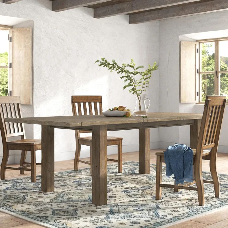 Cagle Butterfly Leaf Pine Solid Wood Dining Table | Wayfair North America