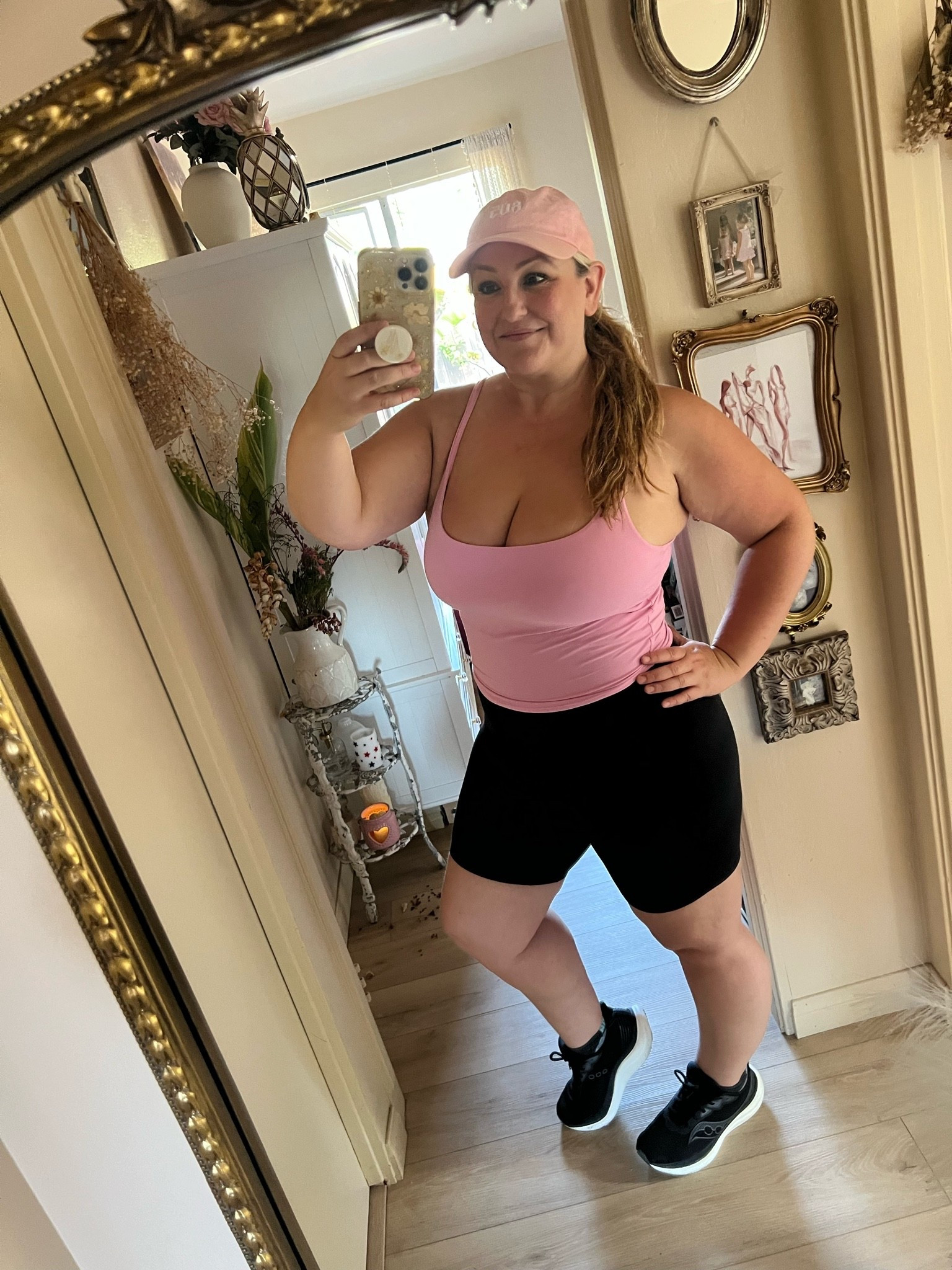Workout outfit buttery soft material and the only bike shorts I’ve been able to wear! 
Size L bike short and size XL tank top.

#LTKMidsize #LTKootd #LTKfitnessgoals