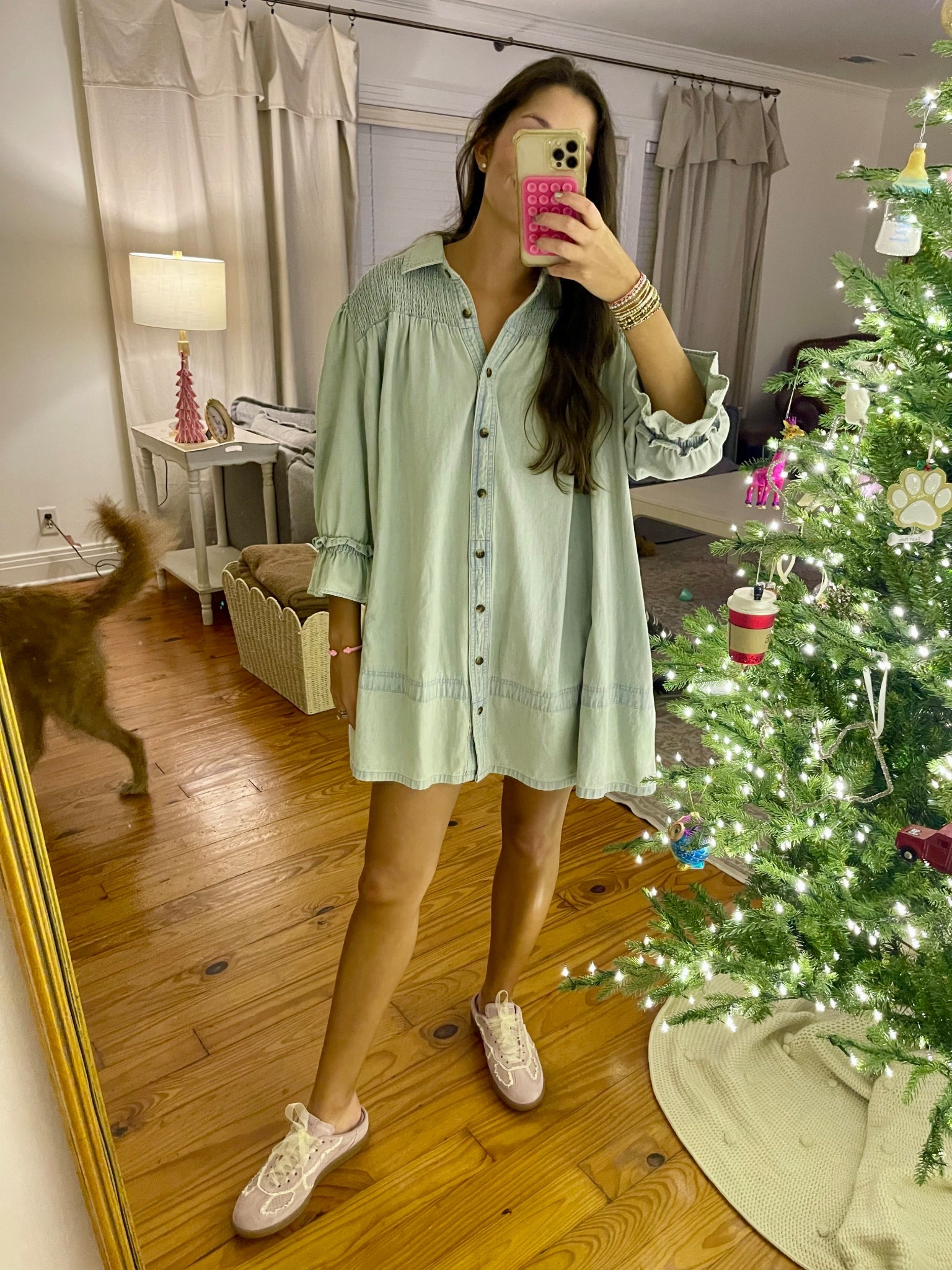 free people dress 
alohas mule sneakers 
e newton bracelets 

#LTKSeasonal #LTKHoliday #LTKStyleTip