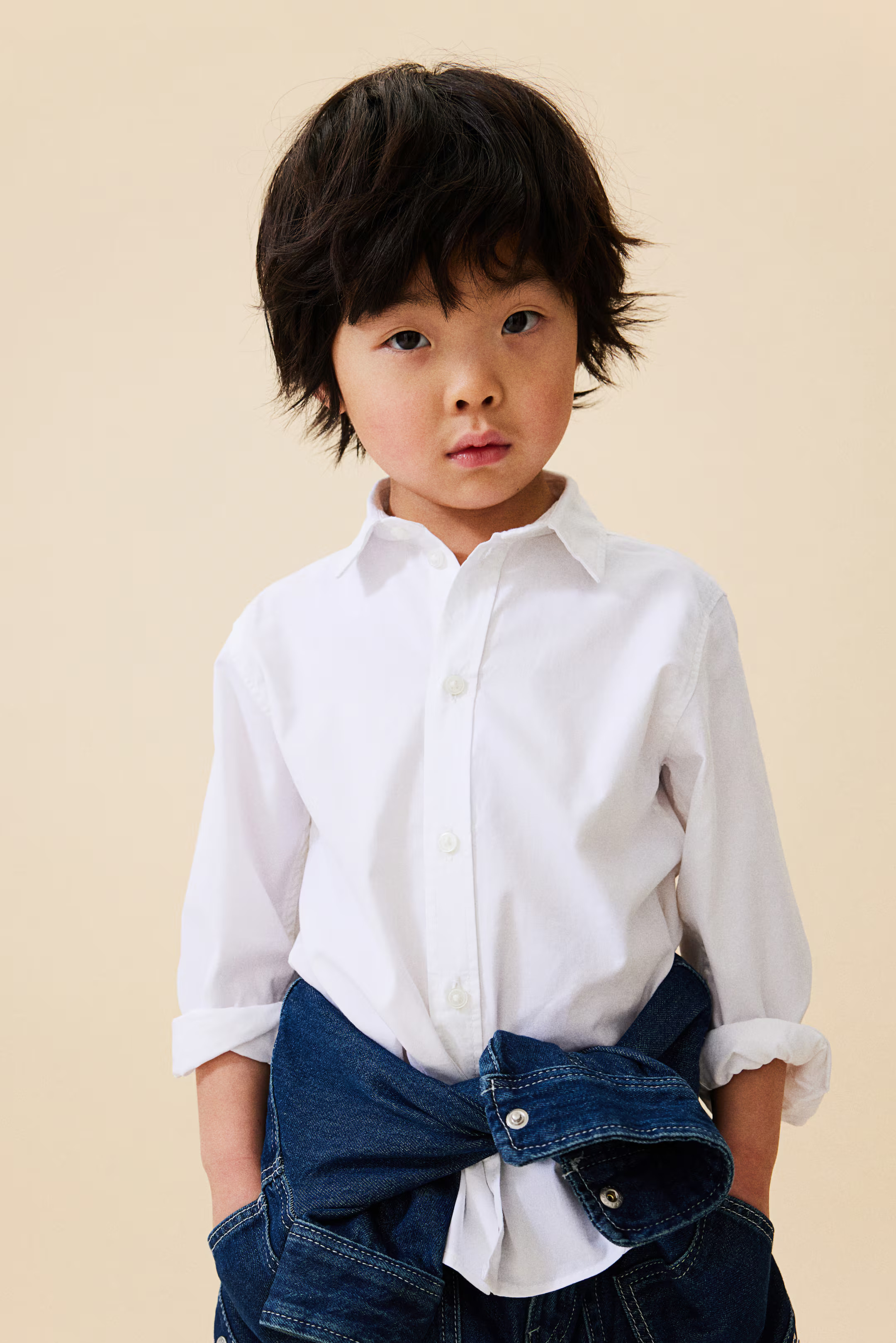 Long-sleeved Cotton Shirt | H&M (US + CA)