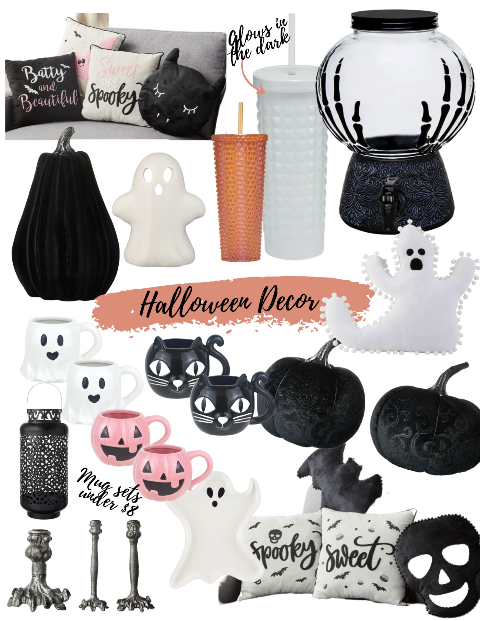 Halloween Decor, Walmart Halloween decor, Halloween sale, fall decor, Walmart finds, Walmart home, ghosts, pumpkins, black pumpkins, tumbler, black decor, party decor, Halloween party.

#LTKhome #LTKSeasonal #LTKHalloween