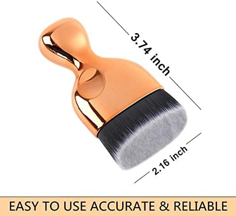 Amazon.com: Angled Flat Foundation Brush High Density Face Body Kabuki Makeup Brush for Liquid Fo... | Amazon (US)