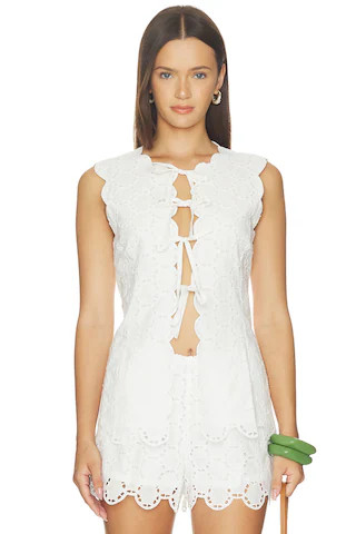 Delilah Eyelet Tie Top
                    
                    SIMONMILLER | Revolve Clothing (Global)