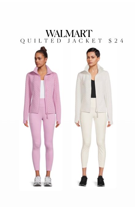Grabbed this new quilted jacket today! Fits true to size athletic jackets Walmart find Walmart fashion pink jacket fall athleisure

#LTKfitness #LTKfindsunder50 #LTKfindsunder100