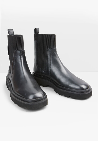 Pacey Leather Chunky Chelsea Boots | Hush UK