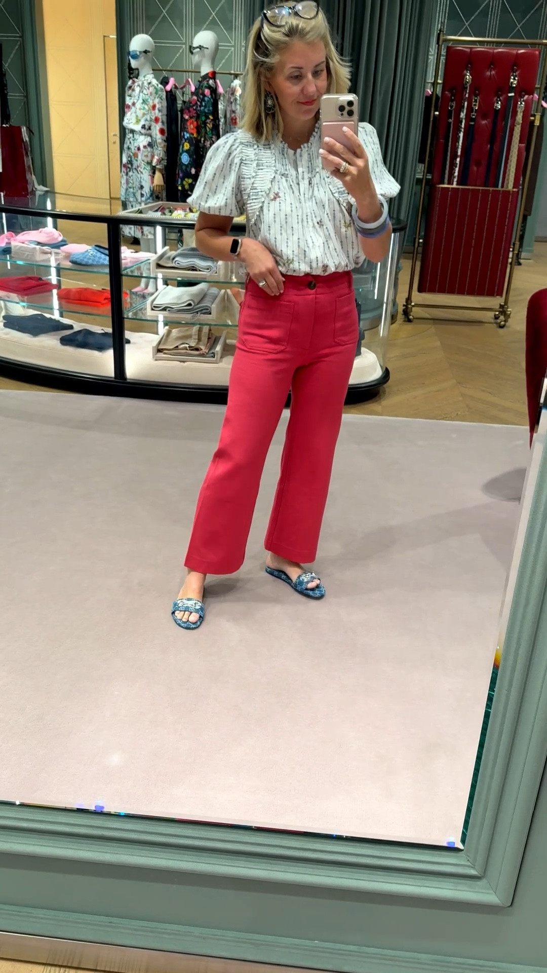 A splurge but worth it… that blue just pops!!!!! We’re wearing them dressy and casual- our goes with everything sandal!

Ok I’m always a 38, but I had to size up 1 size so keep that in mind!!!



#LTKdayinmylife #LTKOver40 #LTKSeasonal