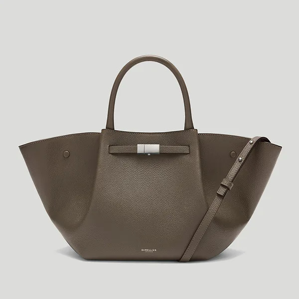 The Midi New York | Dark Taupe Small Grain | DeMellier | DeMellier