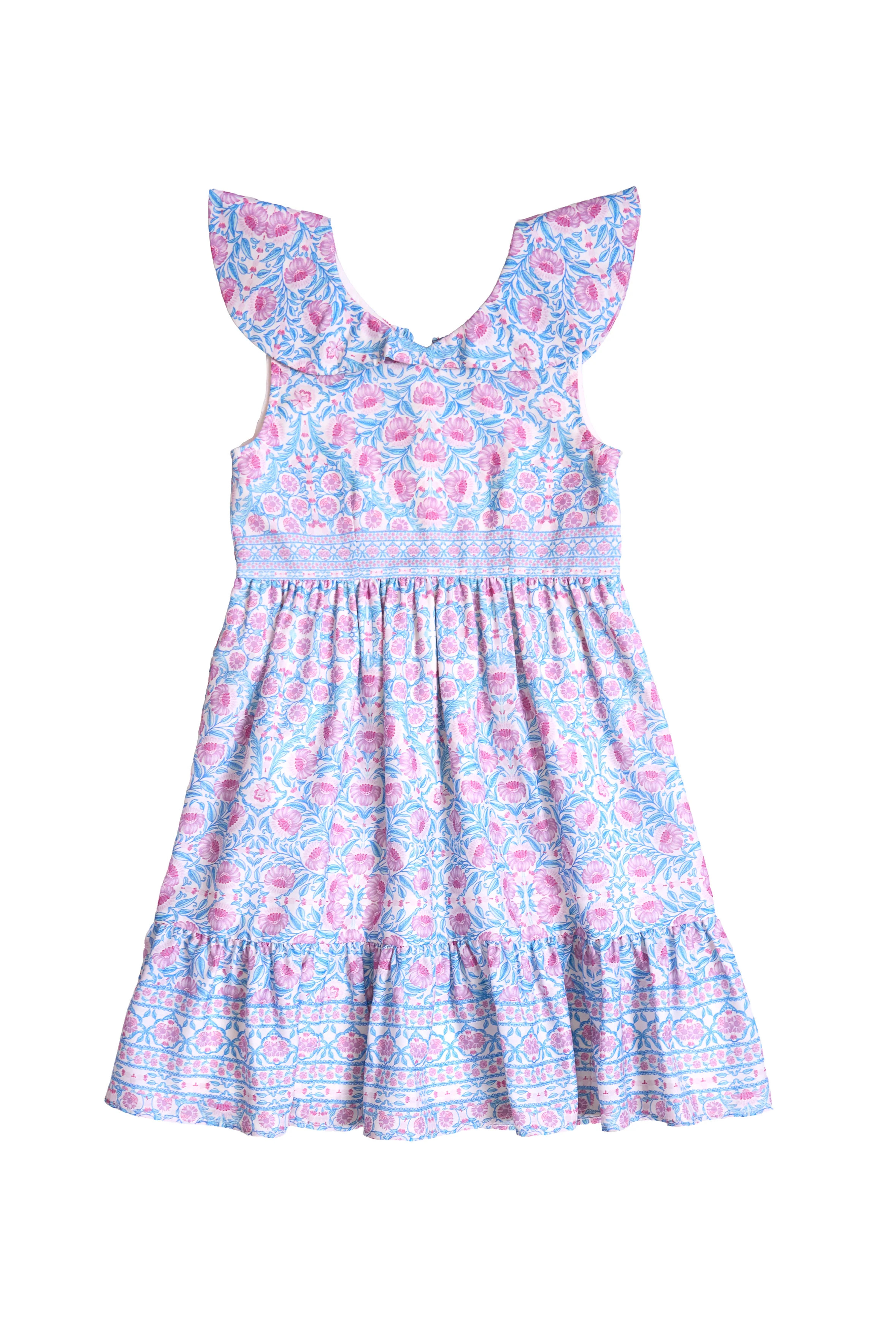 Mini Samara Dress in Thistle Flower Mosaic Florise | Ivy City Co