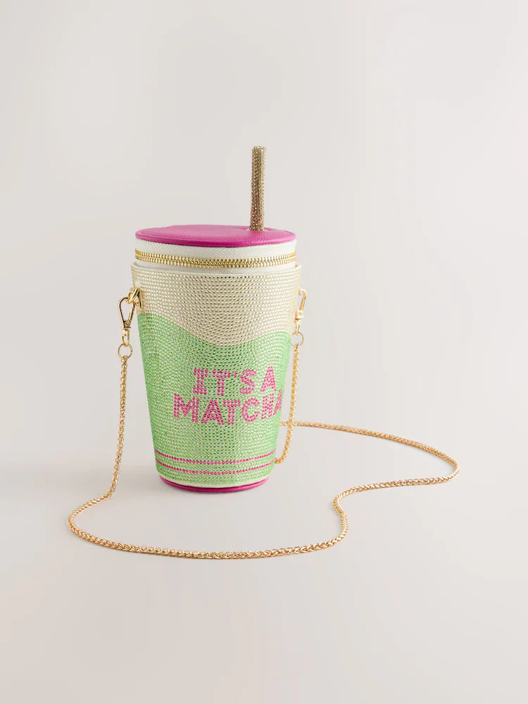 Green Matcha Sparkle Crossbody Bag | Next US