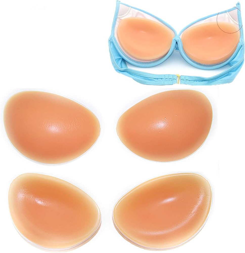 Majurphy Silicone Bra Inserts Pads,Boomba Breast Enhancer Push Up Bra Inserts,Chicken Cutlets Bra... | Amazon (US)