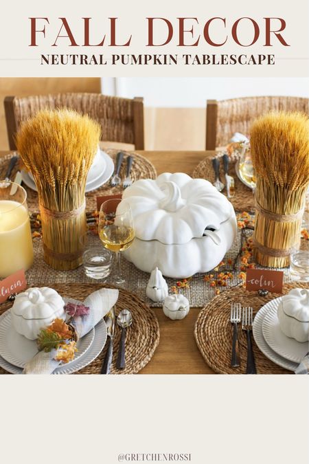 A perfect tablescape for Fall !