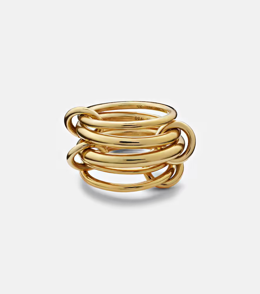 Spinelli Kilcollin Aquarius 18kt gold linked rings | Mytheresa (US/CA)