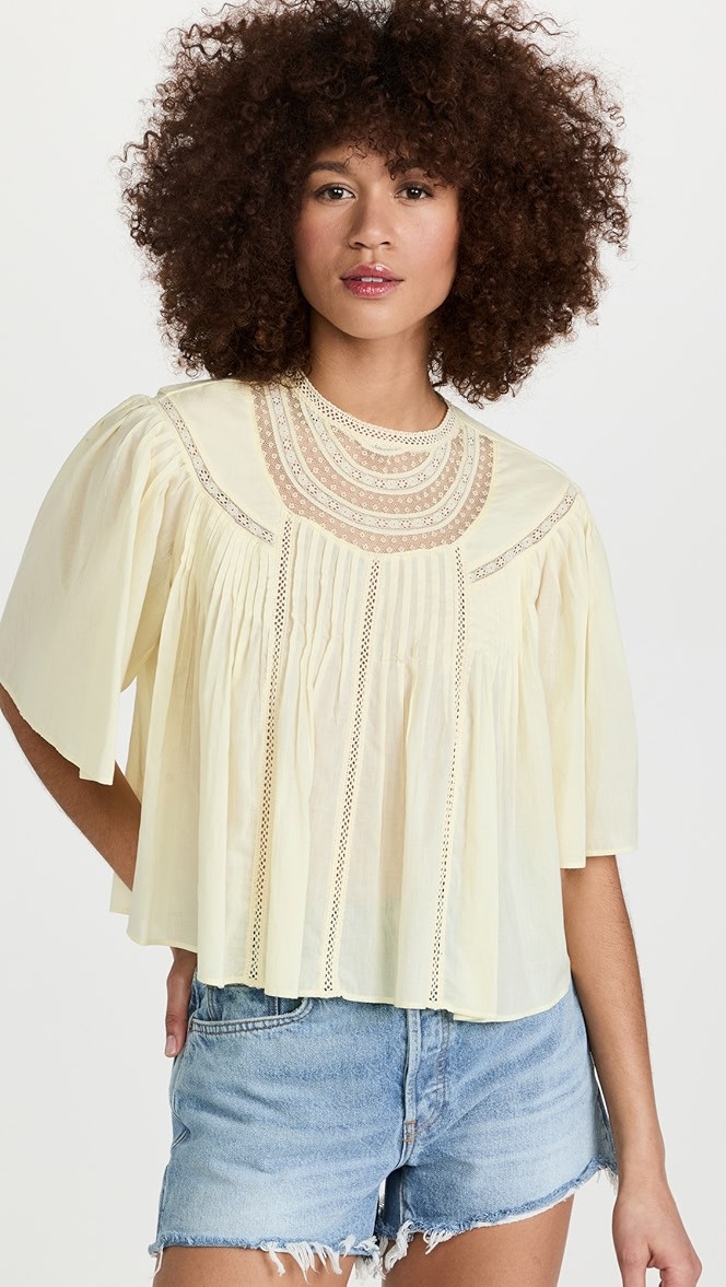 Short Sleeve Applique Top | Shopbop