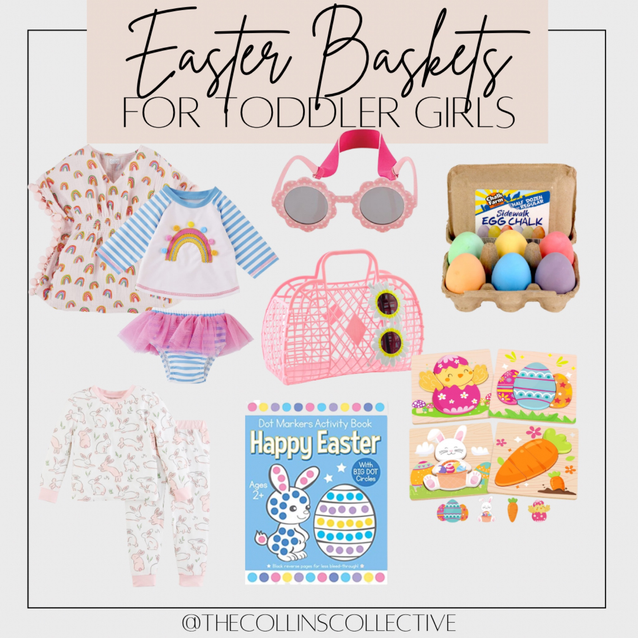 Easter basket , toddler girl Easter, kid summer items, summer kid toys, kid swimsuits, kid cover up, kid toys, toddler activities, Easter pajamas, chalk 

#LTKSeasonal #LTKbaby #LTKkids