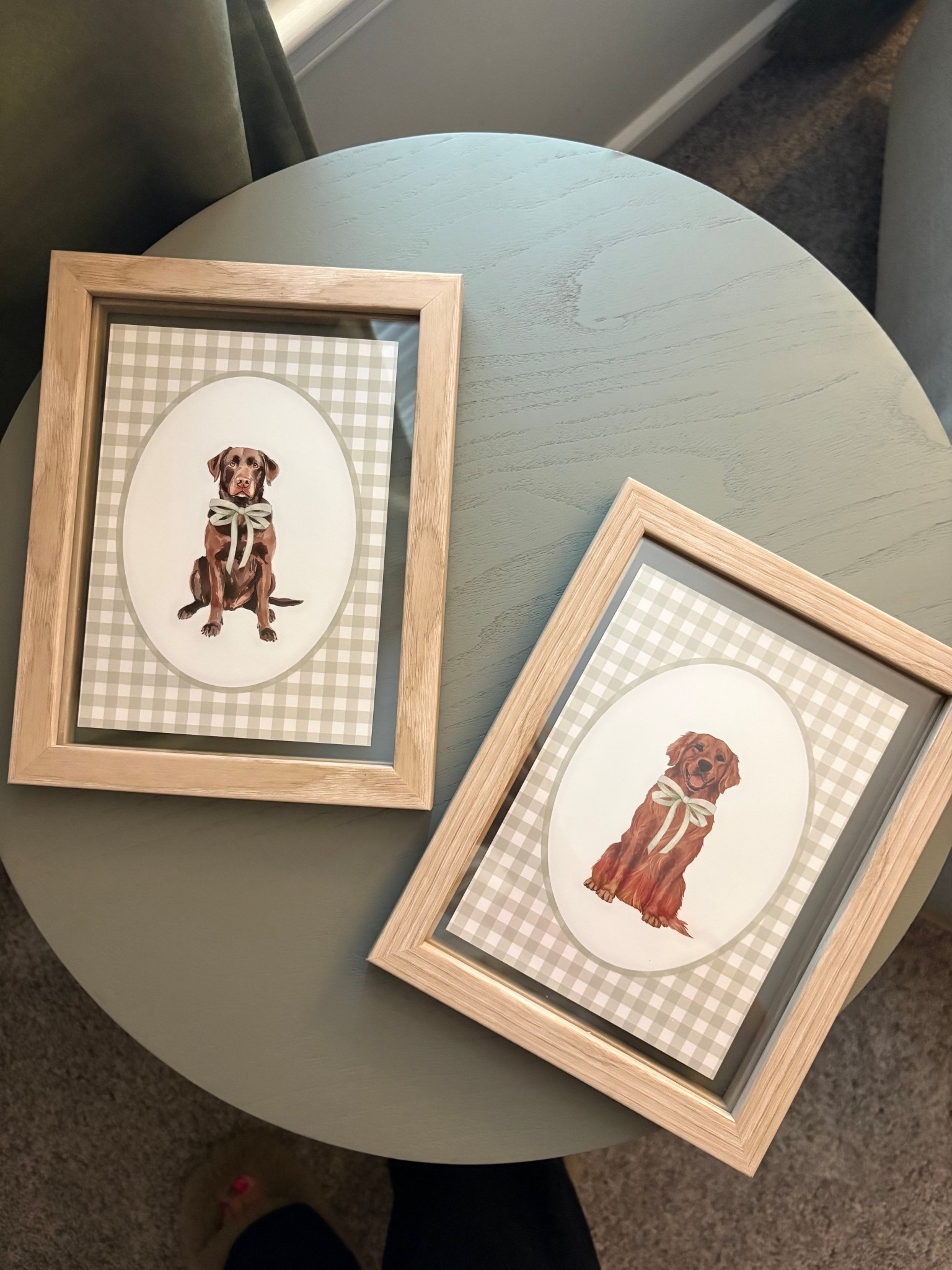 The cutest dog portrait prints perfect for a nursery! 