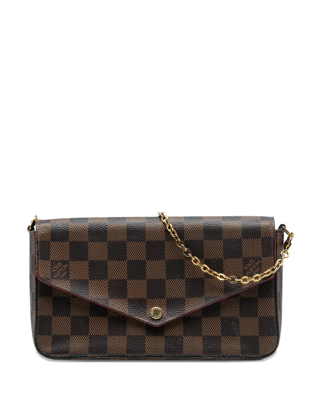 Louis Vuitton Pre-Owned 2018 Damier Ebene Pochette Felicie crossbody bag - Brown | Farfetch Global