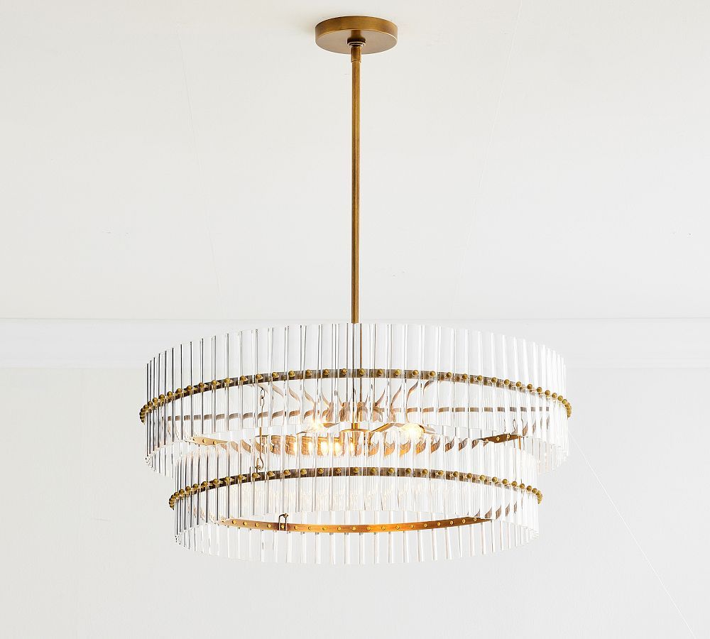 Mallory Crystal Round Chandelier | Pottery Barn (US)