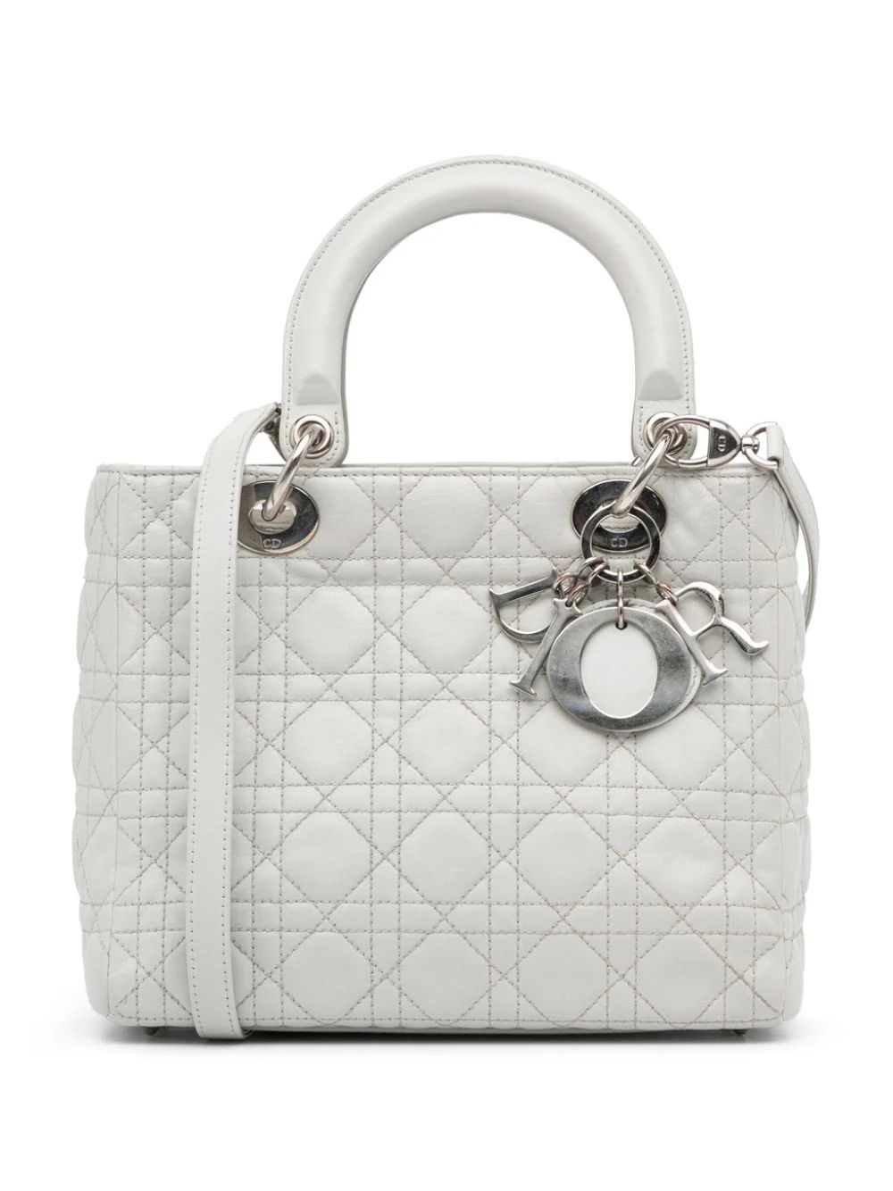 Christian Dior Pre-Owned 2011 Medium Cannage Lady Dior two-way Handbag - Farfetch | Farfetch Global