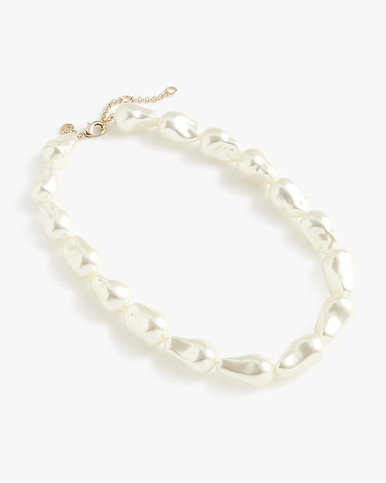 Large pearl-effect necklace | J.Crew Factory