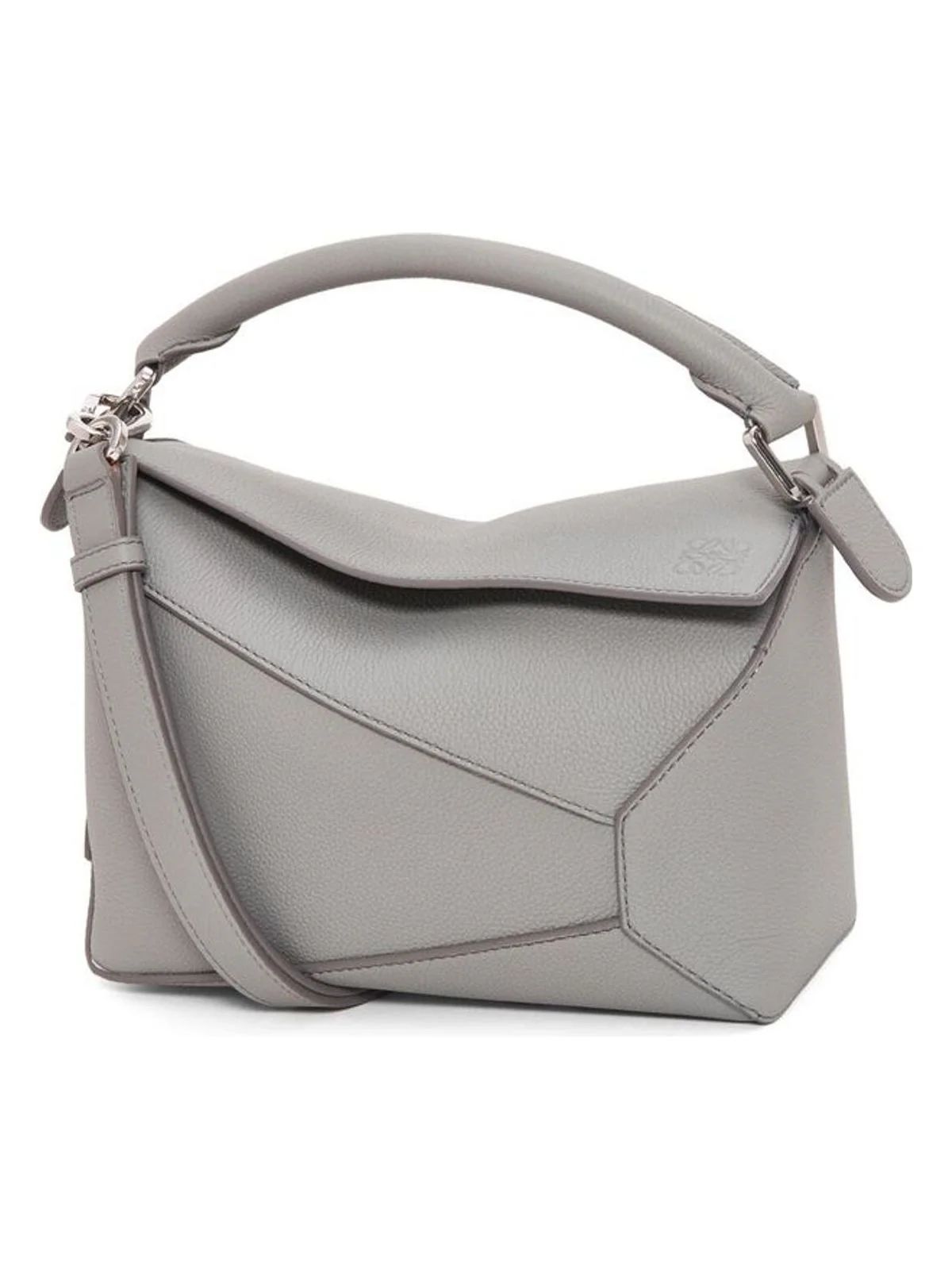 Loewe Women's Small Puzzle Bag in Pearlgrey | A510P60X30 | LOZURI