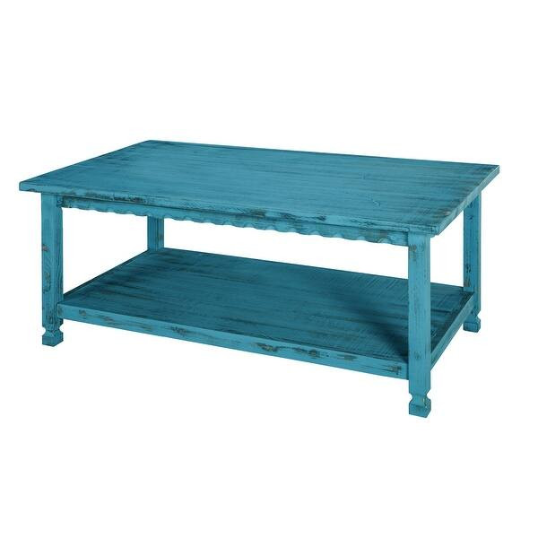 Alaterre Country Cottage Reclaimed Wood 42-inch Long Coffee Table - Bed Bath & Beyond - 16591954 | Bed Bath & Beyond