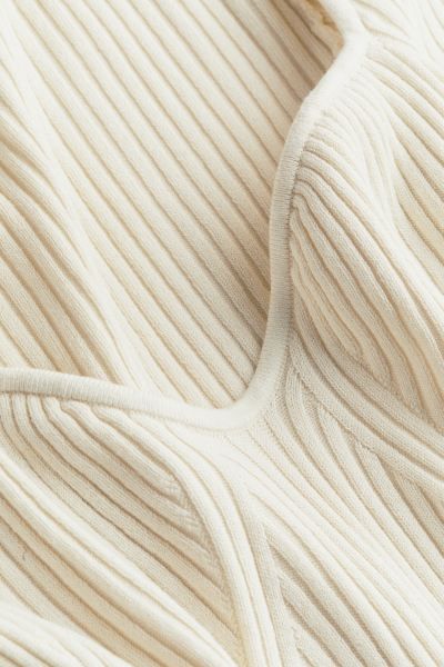Rib-knit Sweater - Light beige - Ladies | H&M US | H&M (US + CA)