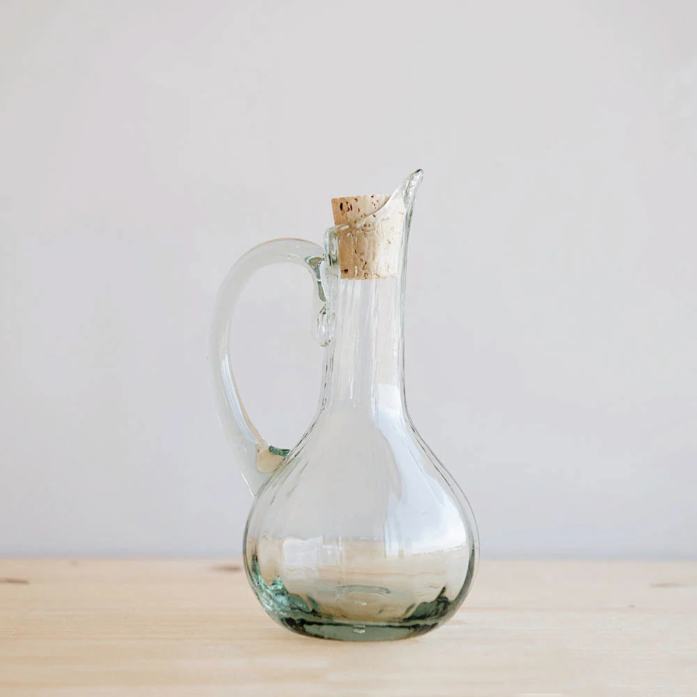 Handblown Cruet with Cork | Roan Iris