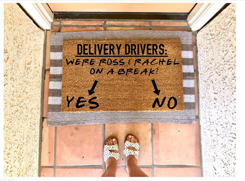 The Original Design  Were Ross and Rachel on a Break Doormat | Etsy | Etsy (US)
