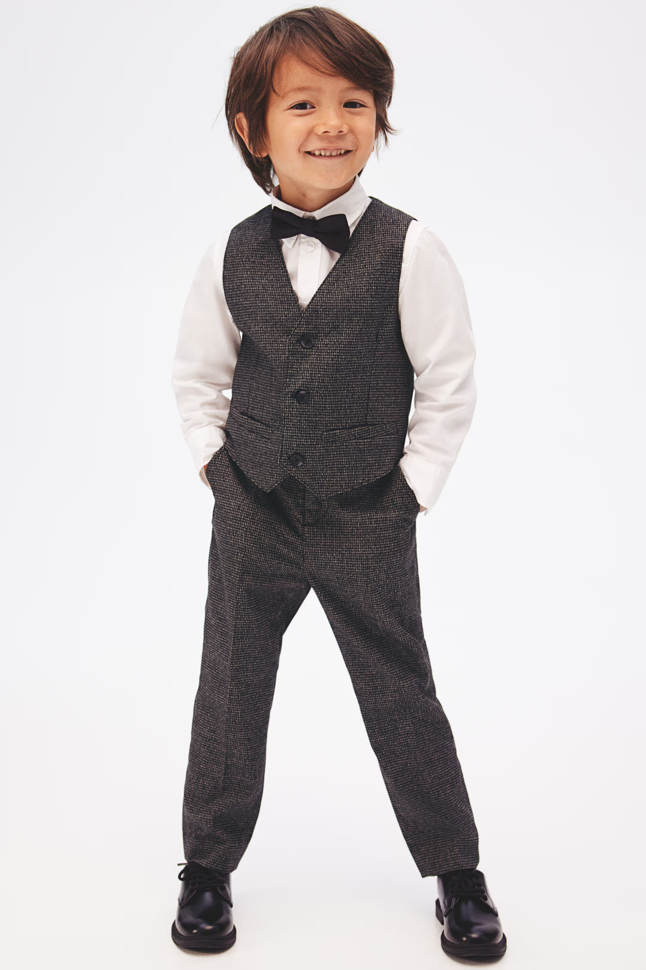 Slim Fit Suit Pants - Gray - Kids | H&M US | H&M (US + CA)