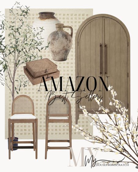 Amazon home, cabinet, florals, olive tree, counter stools, rug, vase, neutral decor 

#LTKstyletip #LTKSeasonal #LTKhome