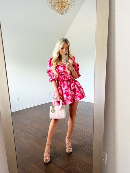 MACY15 for 15% off! Summer floral outfit. Buddy love. Two piece set. Skirt set. Pink outfit. Wedges. Wedge sandals. Summer outfit. Summer style 

#LTKstyletip #LTKSeasonal #LTKshoecrush