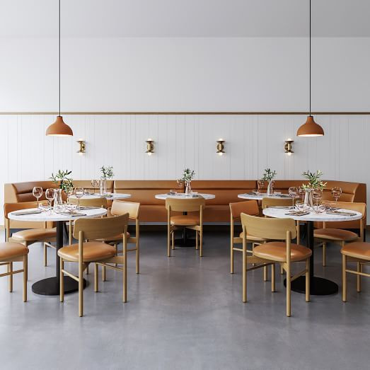 Novak Leather Banquette | West Elm (US)