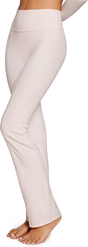 High Waist Mini Flared Leggings for Women 31" Bootcut Tummy Control Casual Lounge Yoga Pants | Amazon (US)