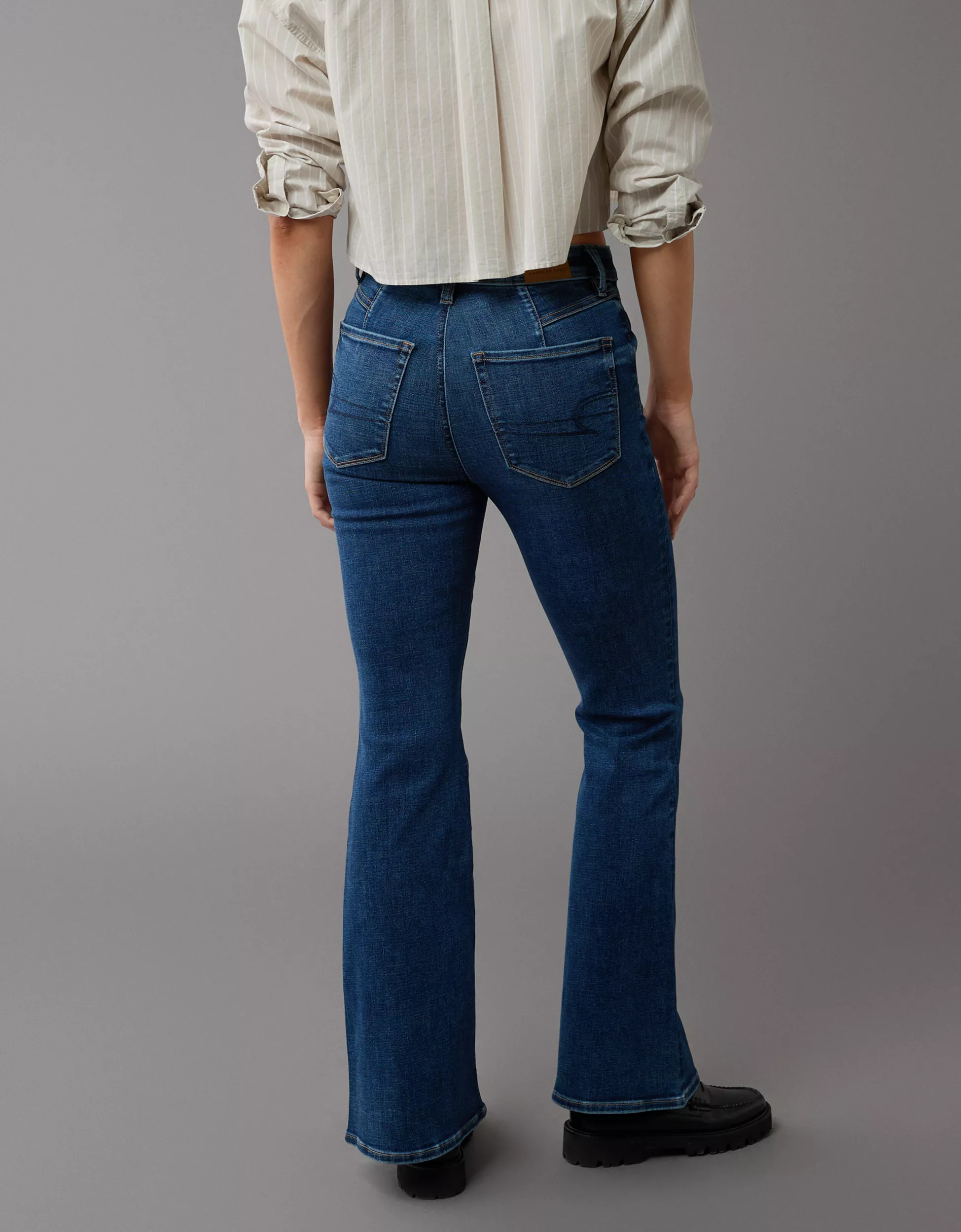 AE Next Level Super High-Waisted Flare Jean | American Eagle Outfitters (US & CA)