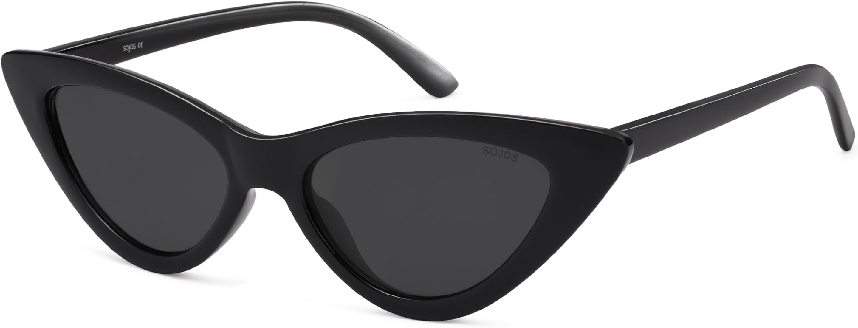 SOJOS Retro Vintage Narrow Cat Eye Sunglasses for Women Clout Goggles Plastic Frame SJ2044 | Amazon (US)