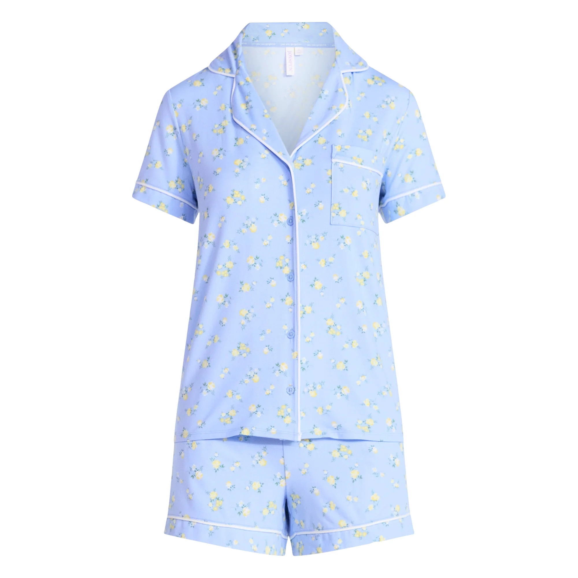 Joyspun Women’s Dreamy Soft Collection Bridal Knit Top and Shorts Pajama Set, 2-Piece, Sizes XS... | Walmart (US)