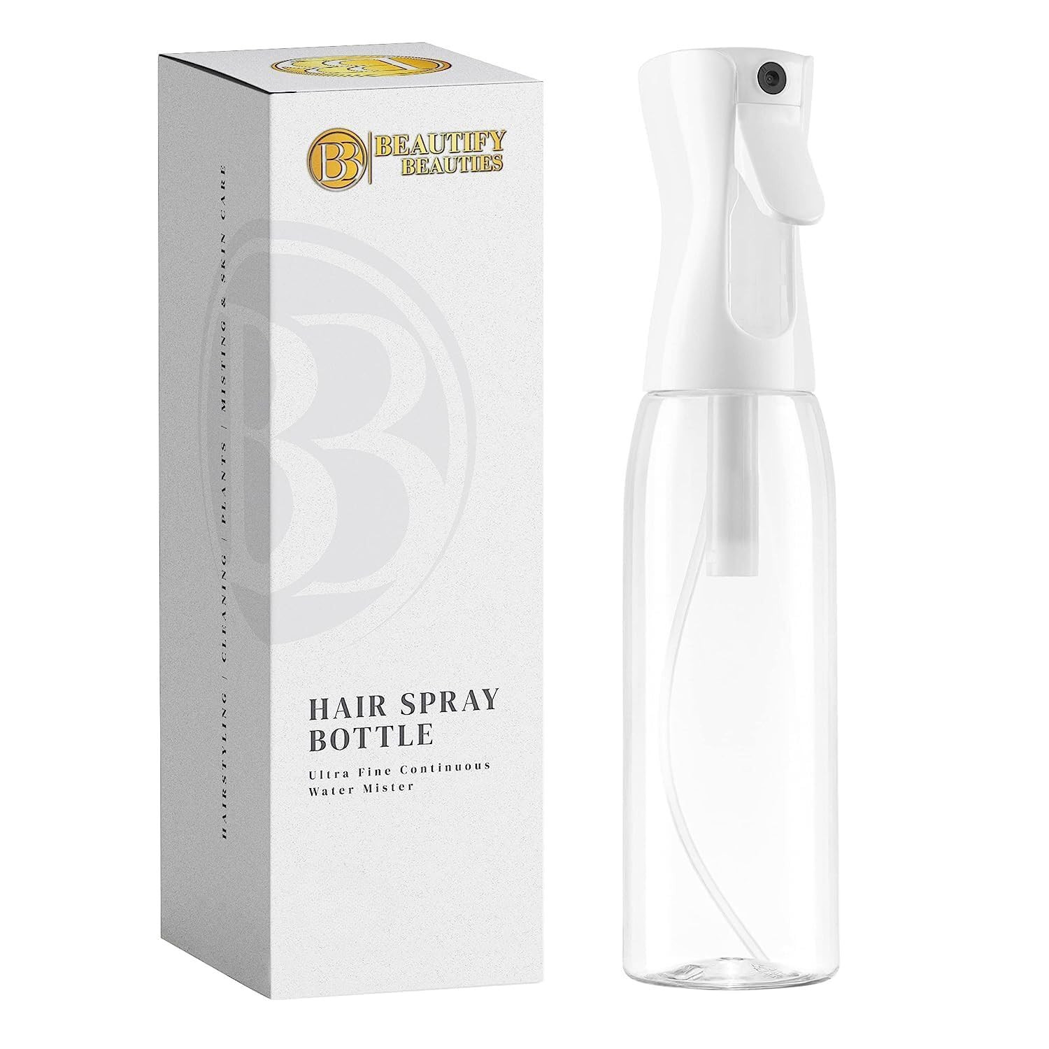 BeautifyBeauties Spray Bottle For Hair – Continuous Mister Spray Bottle for Hairstyling, Cleani... | Amazon (US)