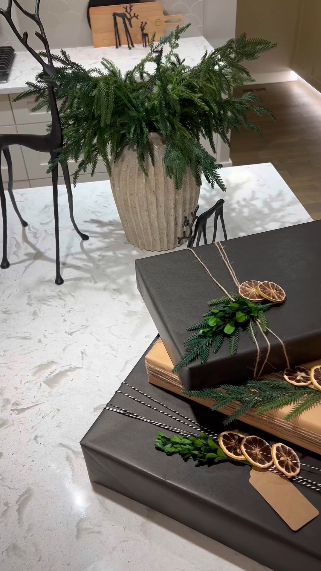 😩
Finally a way to wrap presents without wrapping paper curling back up and tape rolling all over this place! 😆🎉 …plus with the wrapping paper cutter, you can now cut straight lines with a simple glide … no need for scissors which means no more wrist and hand fatigue! 🥳

The wrapping paper clamps can be used on your table or countertop…you can attach your tape to both sides… so no more precut tape strips! 🎉

#LTKHome #LTKHoliday #LTKVideo