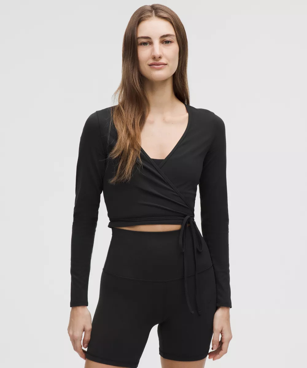 Nulu Long-Sleeve Cropped Wrap | lululemon UK